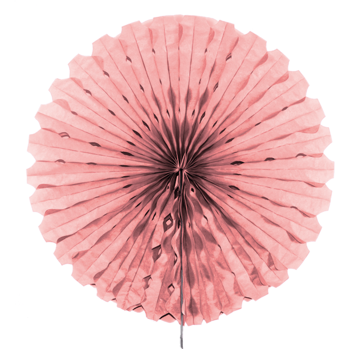 Pink honeycomb fan - 45 cm