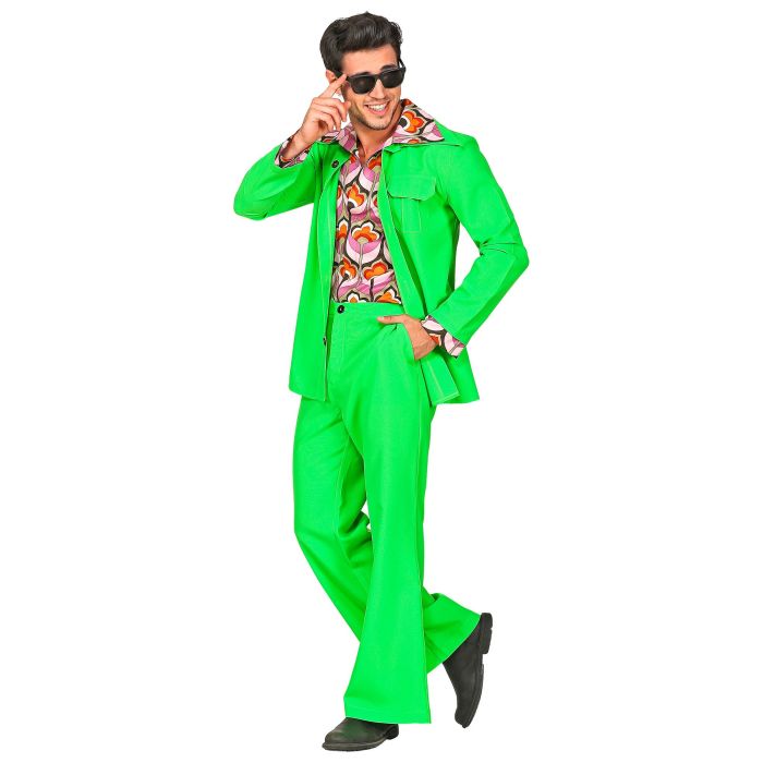 70s disco costume in green for men