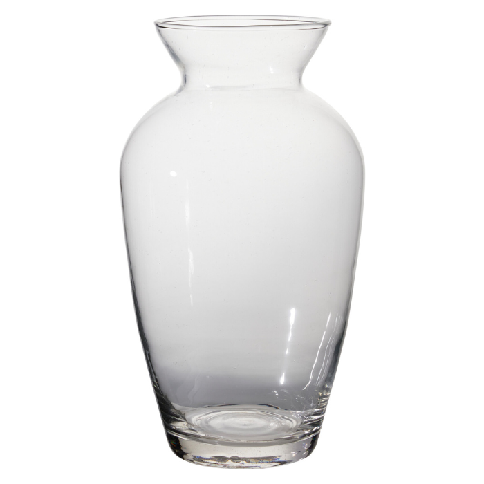 Transparent glass vase 140x160 mm 