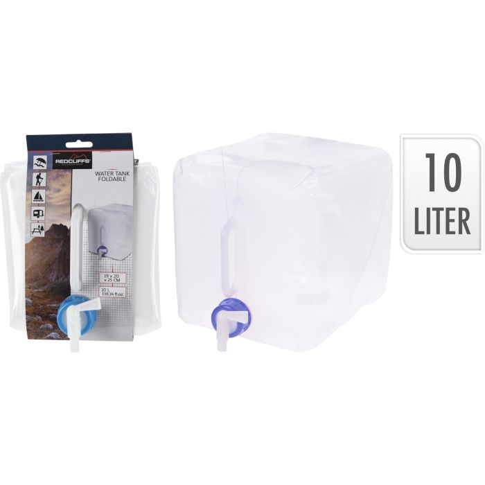 Foldable Water Tank with Tap, 10 litres