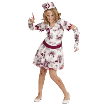 Zombie nurse costume for children