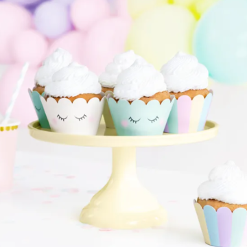 Unicorn cupcake wrappers 6x - 5x7x5 cm