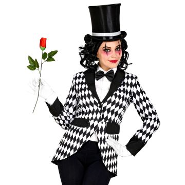 Ladies Harlequin Jacket in Check Pattern