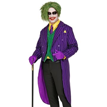 Sinister Pinstriped Clown Jacket for Men