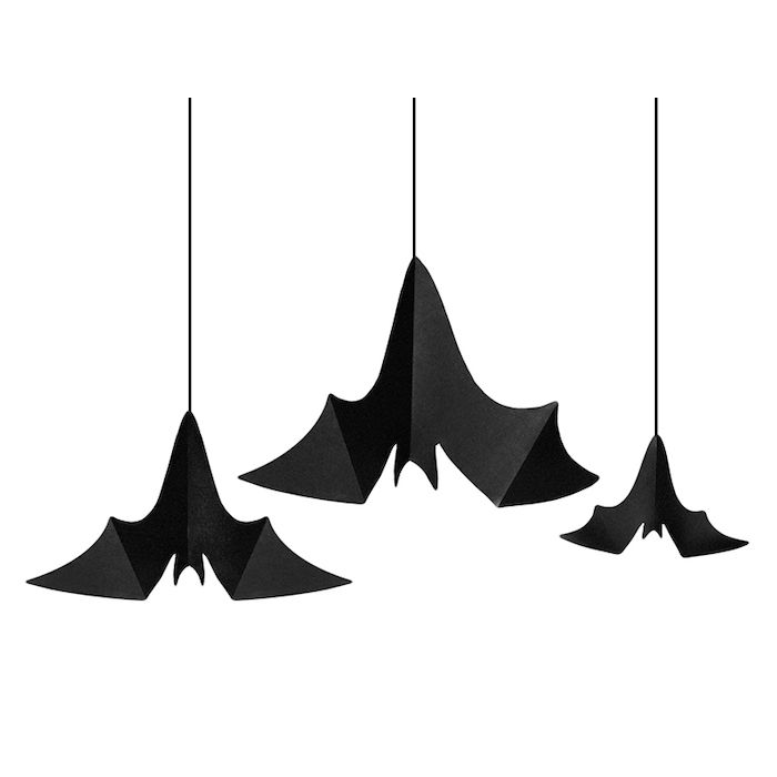 Hanging bats - 3 pieces in 3 sizes