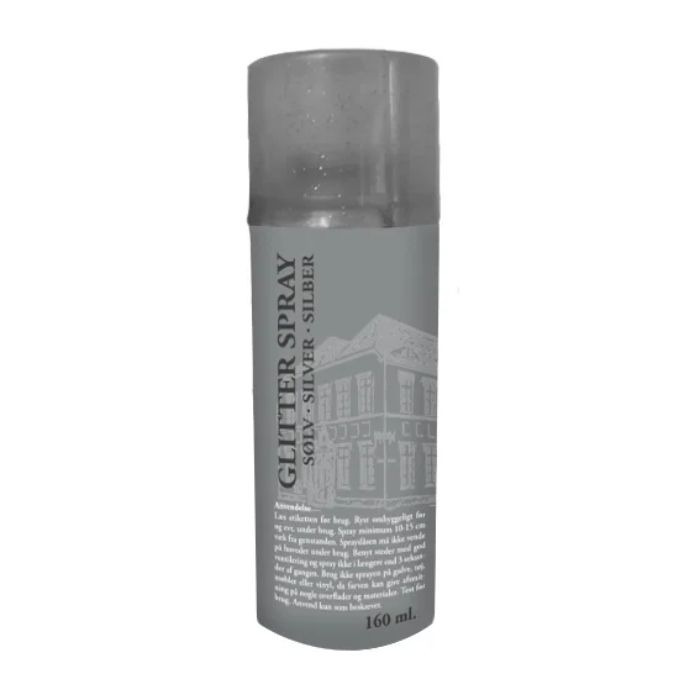 Glitter spray silver 160 ml Det Gamle Apotek