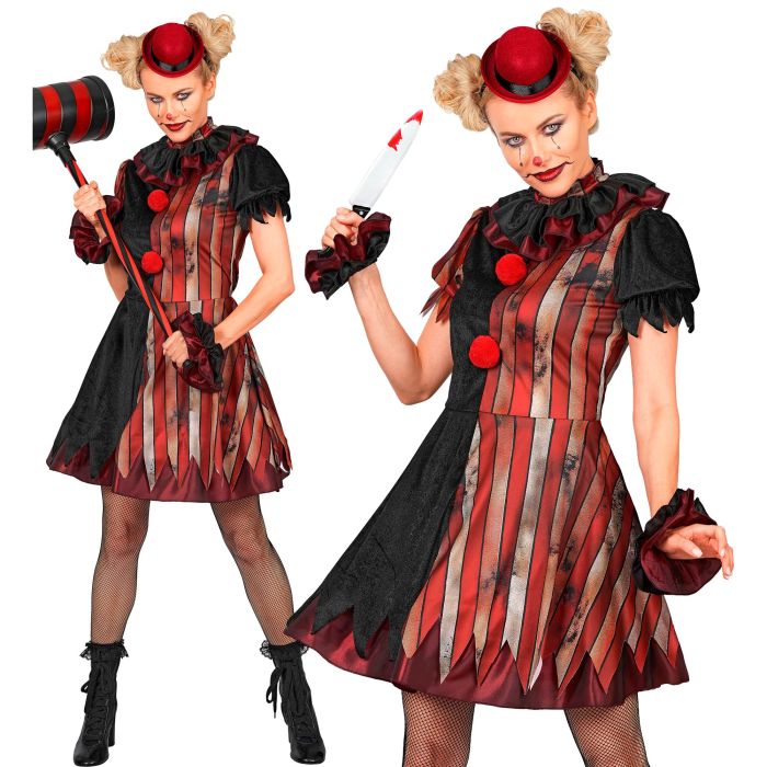 Creepy Clown Dress for Ladies