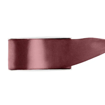 Rust Pink Satin Ribbon - 25 mm x 25 m
