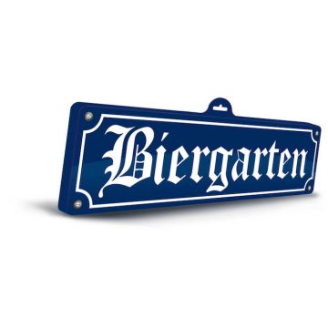 Oktoberfest 3D beer garden sign - 48 x 12.5 cm