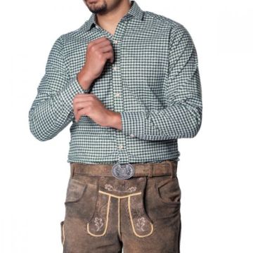 Oktoberfest Tyrolean Shirt Green Leopold Deluxe