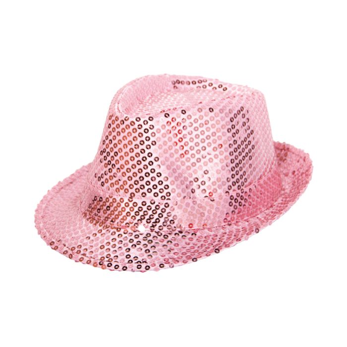 Pink hat glitter and sequins