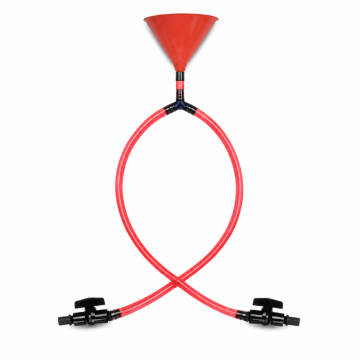 Red Double Funnel Beer Bong