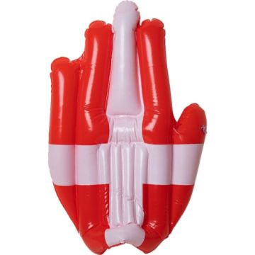 Inflatable Hand in Dannebrog