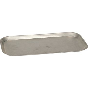 Stonewashed Stainless Steel Serving Tray 33.7x17.5 cm
