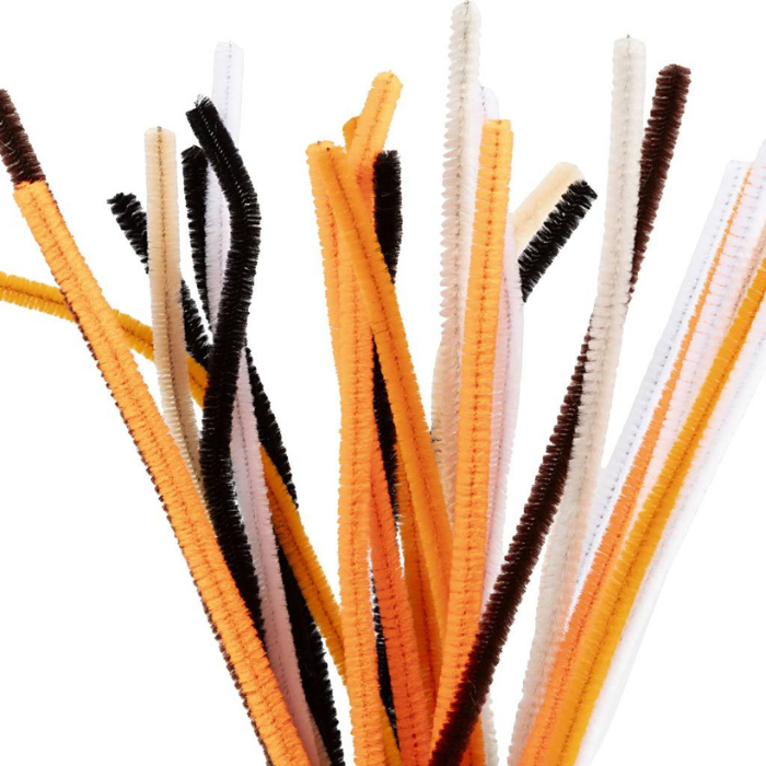 DIY Pipe Cleaners Halloween Colours 30 cm x 6 mm - 25x