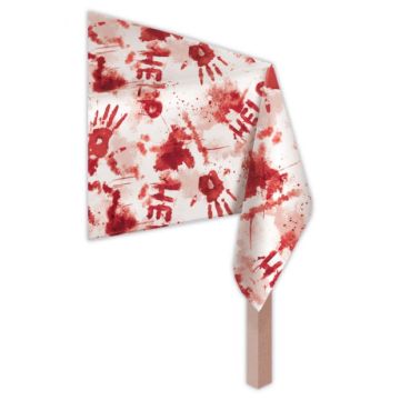 Bloody Halloween plastic tablecloth - 259x137 cm