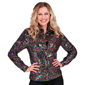 Multicolour Sequin Shirt for Women