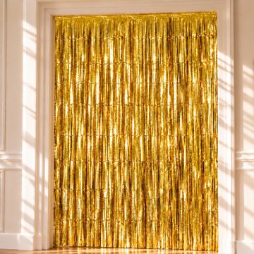 Gold Glitter Curtain 100 x 180 cm
