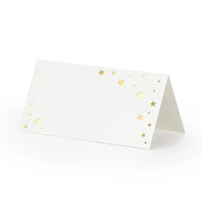 Place cards with Gold Stars 10x