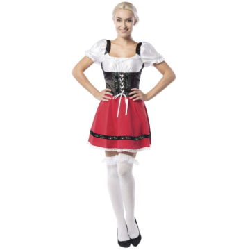 Oktoberfest dress red Dirndl Martina