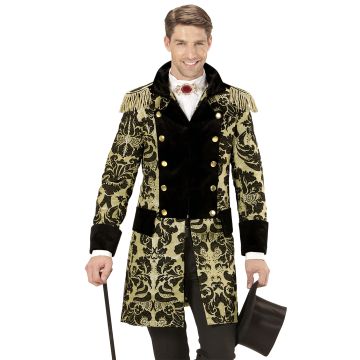 Gold-coloured Jacquard Jacket for Men