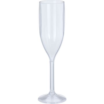 Acrylic Champagne Glass 165 ml with Long Stem