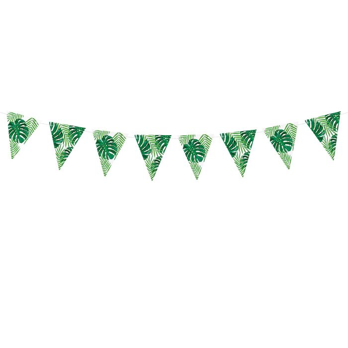 Hawaii Garland Green Leaves