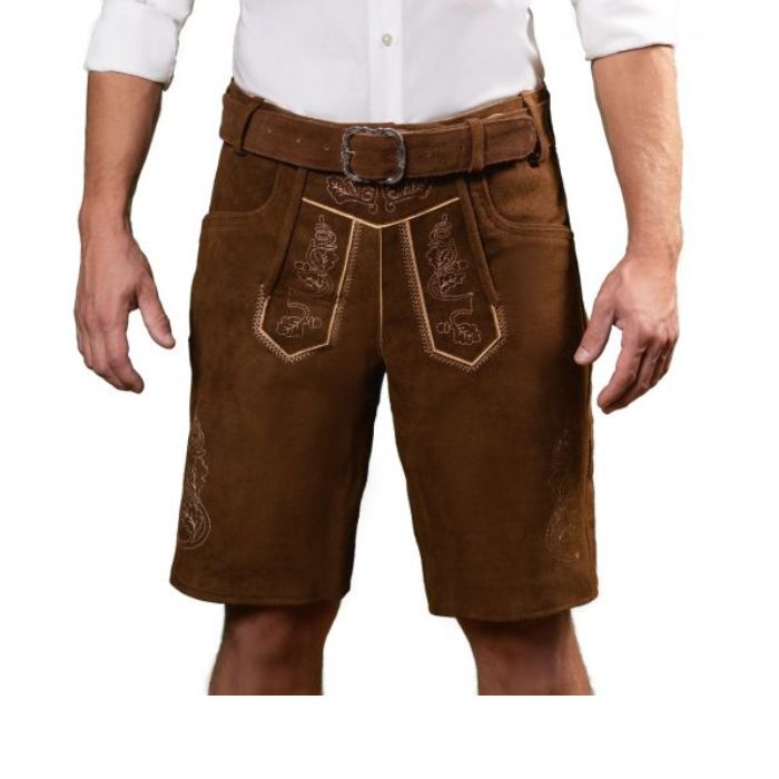 Tyrolean lederhosen shorts brixental brown