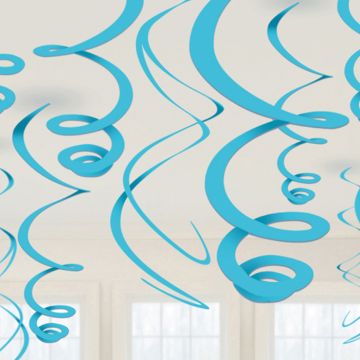 Light Blue Swirls 12x - 55 cm