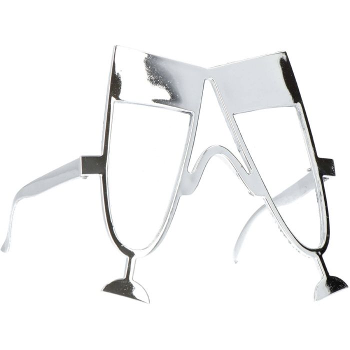 Fun silver champagne glasses