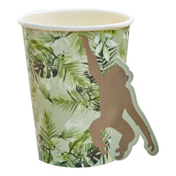 Palm Cup with pop-out monkey 8x - 260 ml