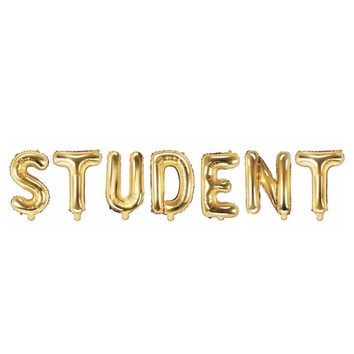 Student Foil Balloons in Gold - 40 cm