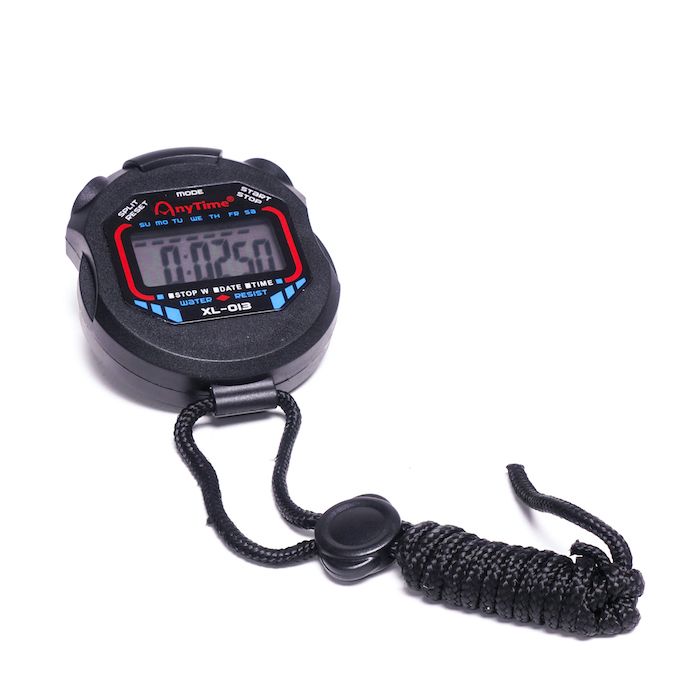Multifunctional digital stopwatch black