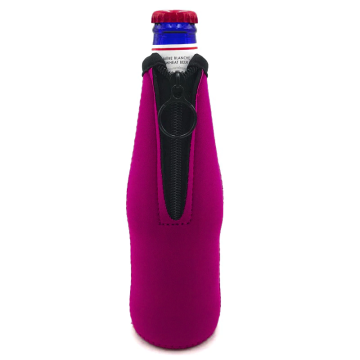 Pink Neoprene Bottle Cooler