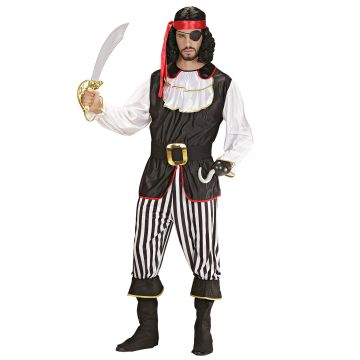 Elegant pirate captain costume for men