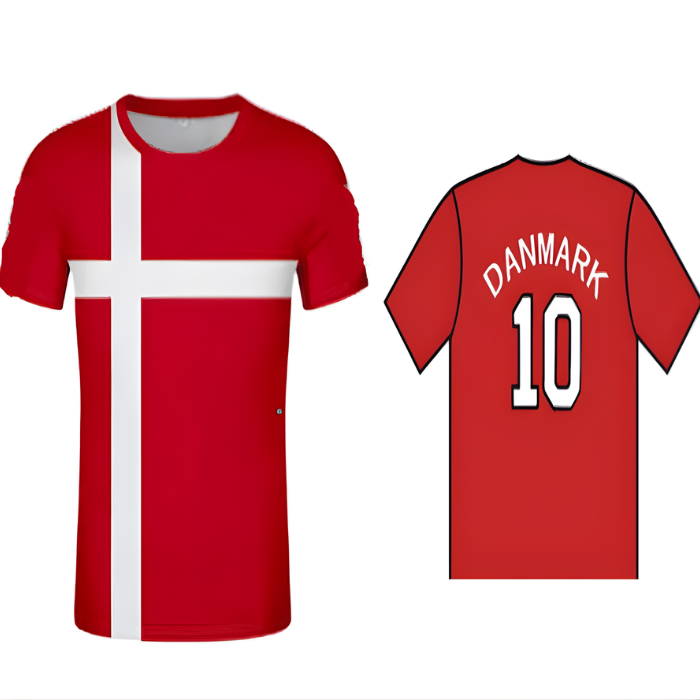 Denmark t-shirt red and white