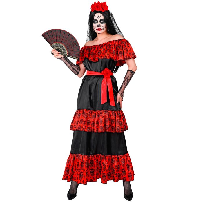 Ladies' Dia de los Muertos Costume - 4 Pieces
