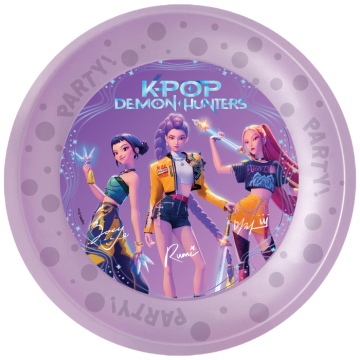 K-Pop Demon Hunters reusable plates 21 cm - 4x