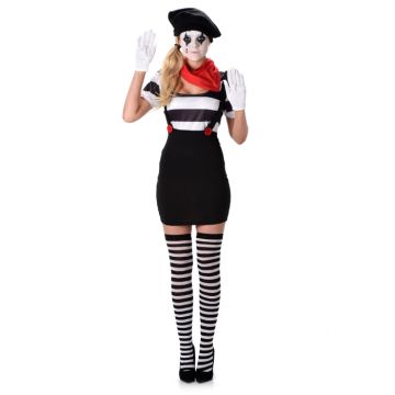 Mime costume for women