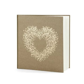 Guestbook 20.5x20.5 cm gold