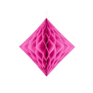 Diamond honeycomb in dark pink - 20 cm