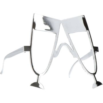 Fun silver champagne glasses
