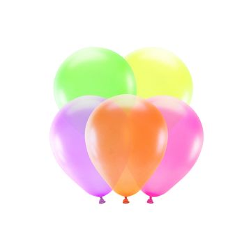 Multicoloured Neon Balloons 5x