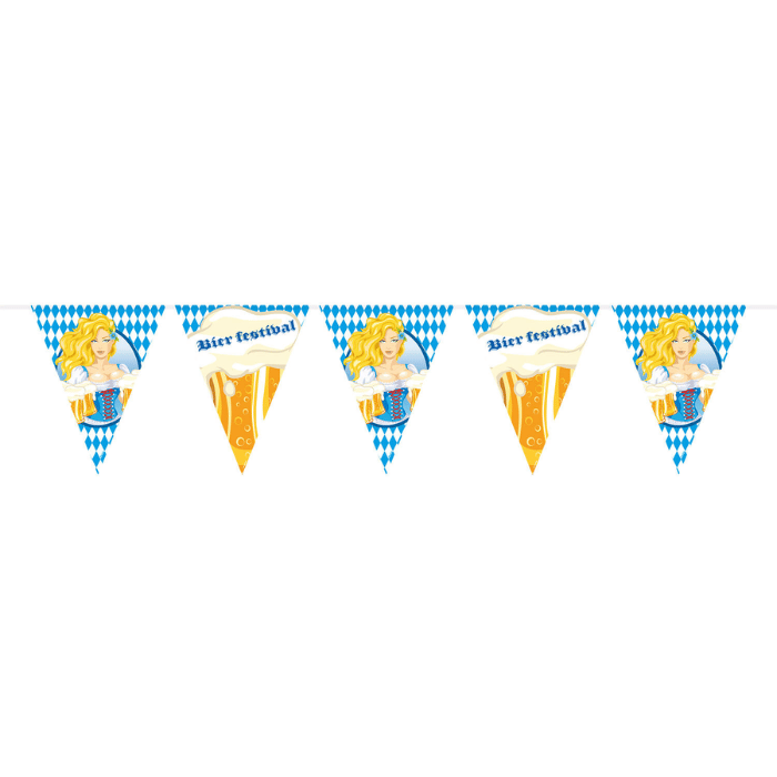 Oktoberfest bunting with girl - 10 meters