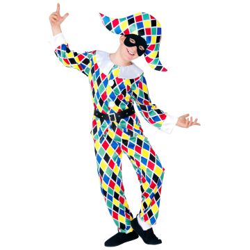 Children's Harlequin Costume with Belt