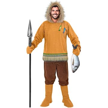 Eskimo Costume for Men - 4 Pieces
