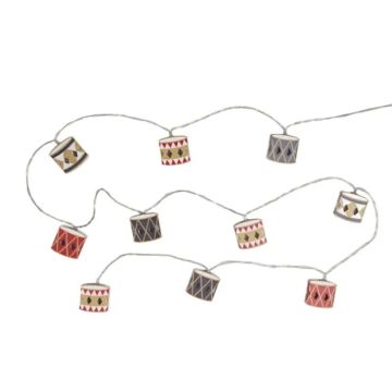 Light chain with patterned drums LED 2 m The Old Pharmacy