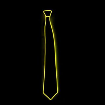 Yellow LED tie - onesize