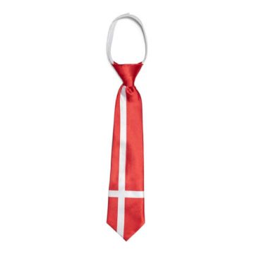 Dane Flag Tie in Red and White
