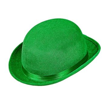 Green St. Patrick's Day bowler hat with band